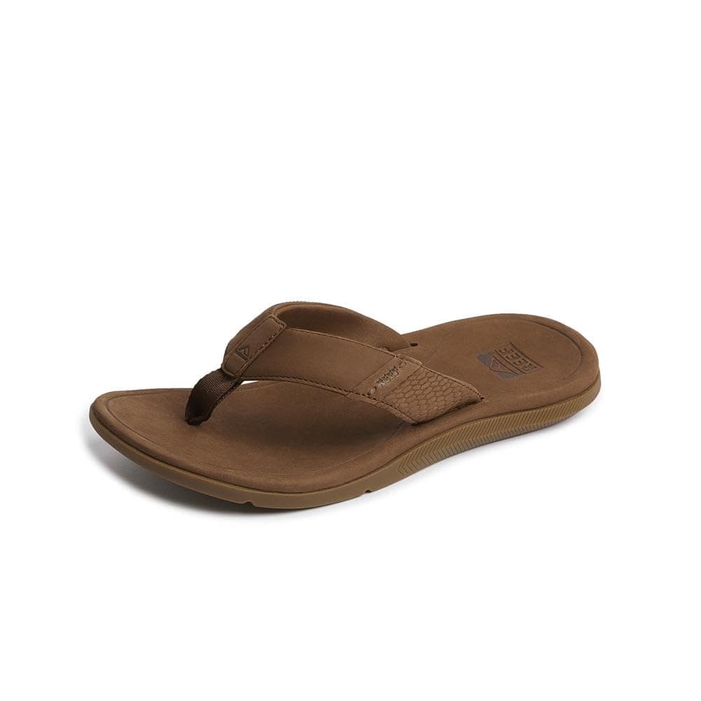 REEF Men's Leather Santa Ana Flip Flop