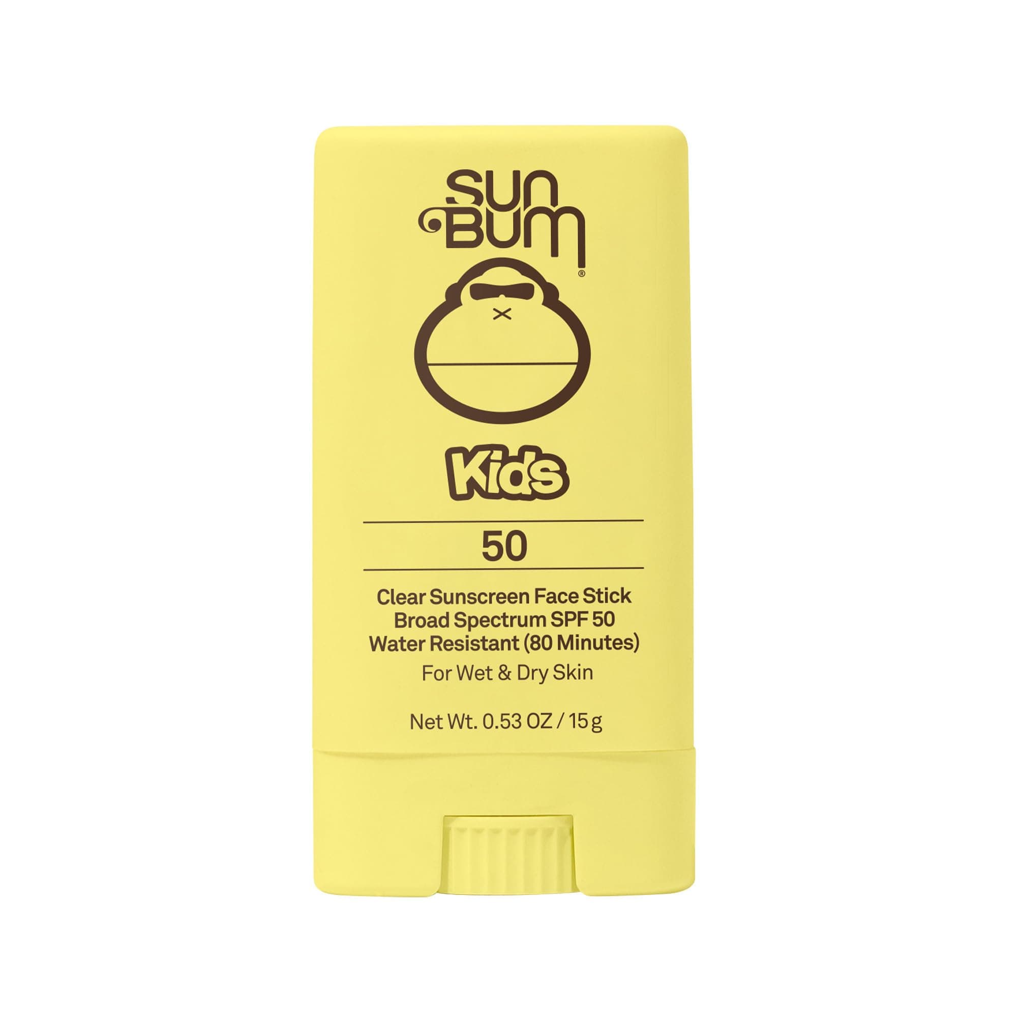 Sun Bum Kids SPF 50 Clear Face Stick Sunscreen - Hawaii 104 Act Compliant