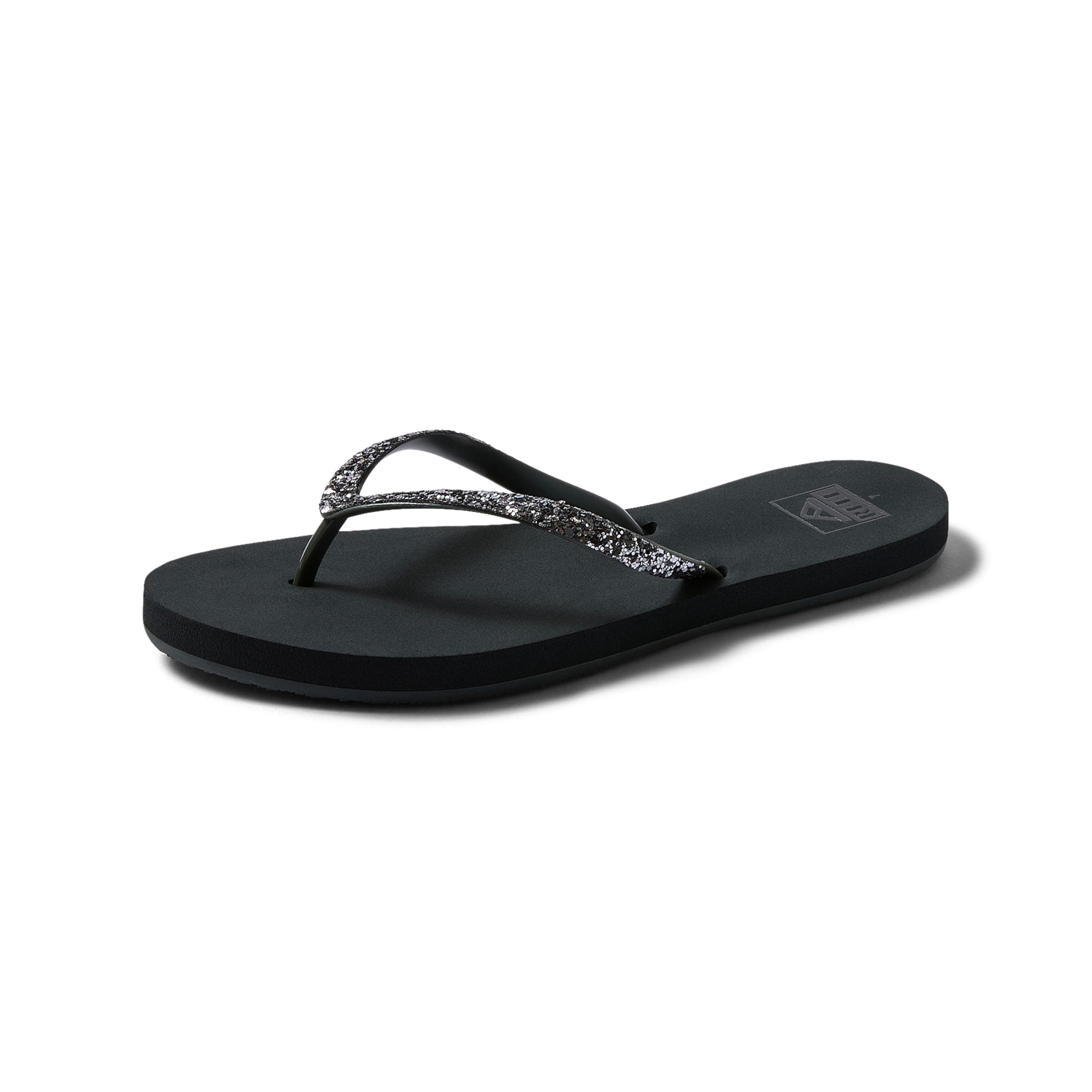 REEF Women's Stargazer Flip Flop, Lightweight & Soft Footbed, Thin Glitter Strap