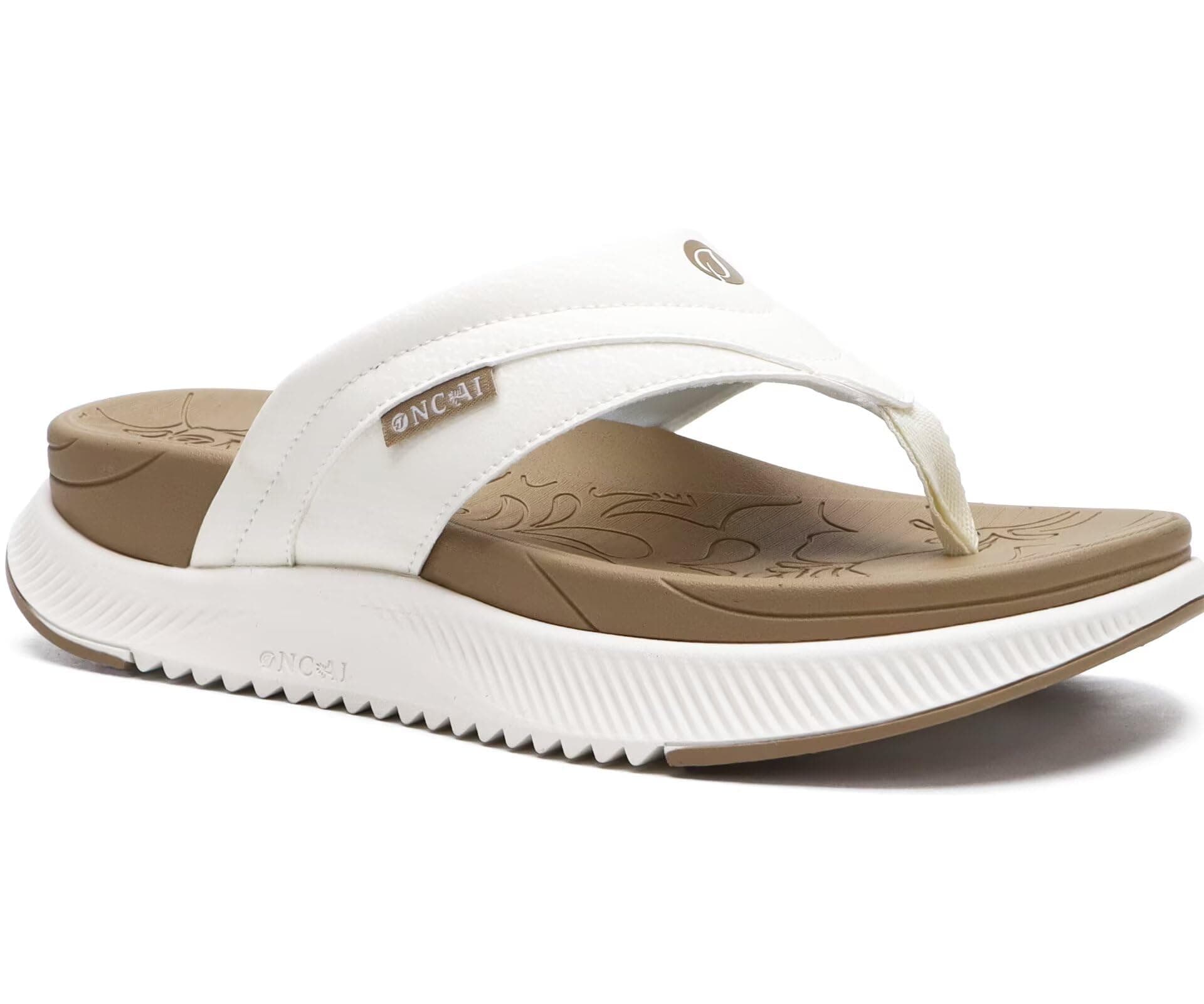 ONCAI Women's Arch Support Flip Flops for Summer Comfort