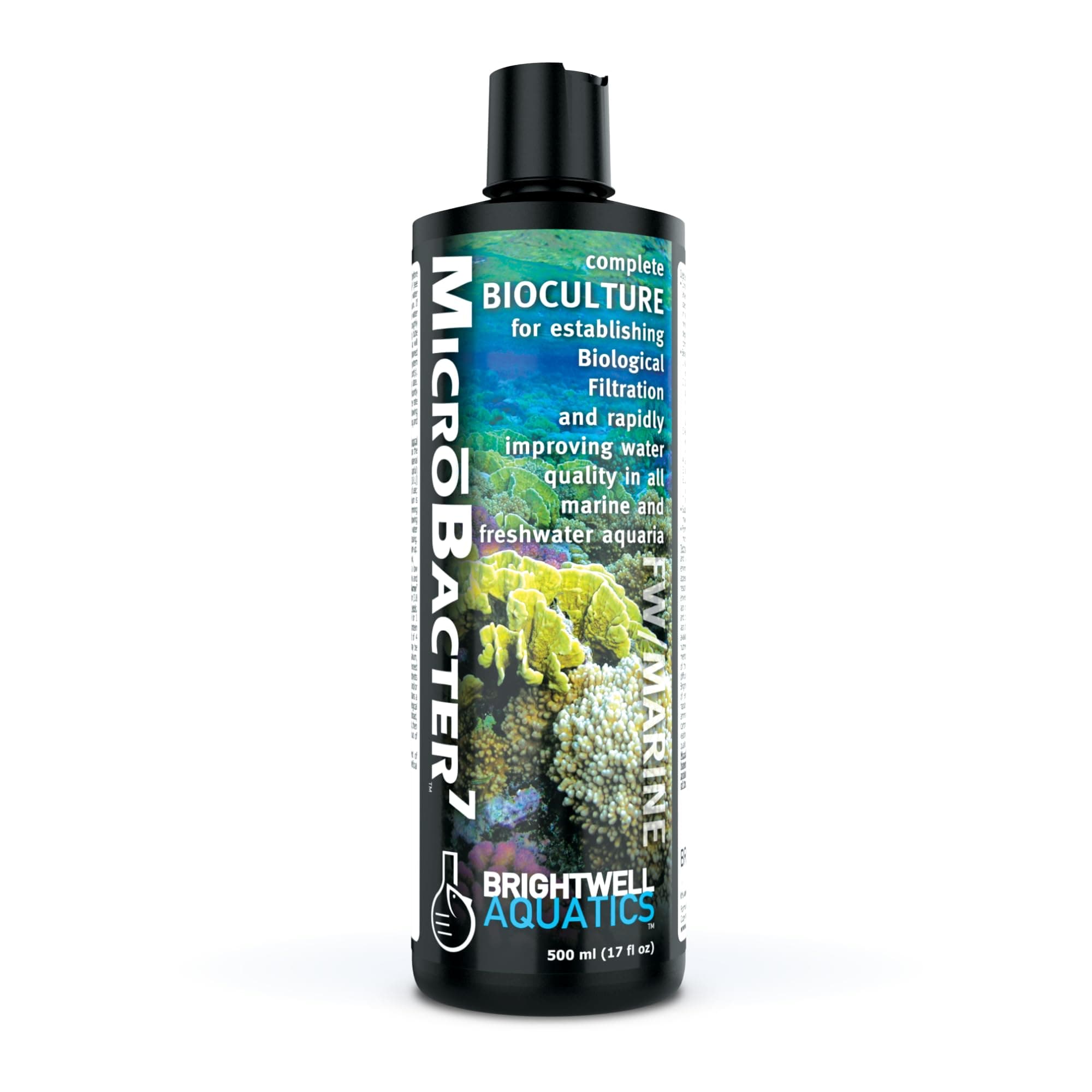 Brightwell Aquatics MicroBacter7 Bioculture for Fish Tank & Aquarium - Biological Filter Media Populator