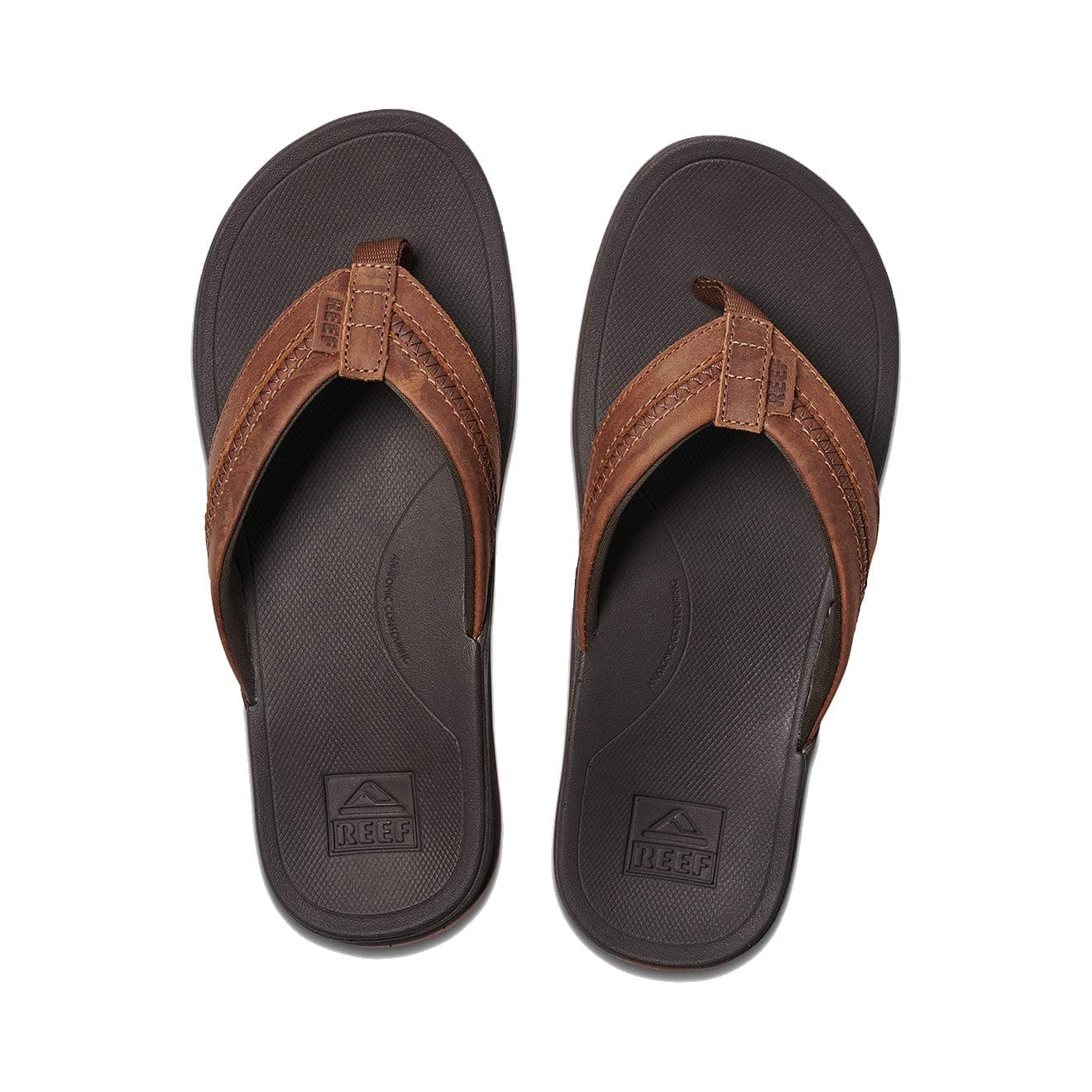 REEF Men's Leather Ortho Coast Sandal