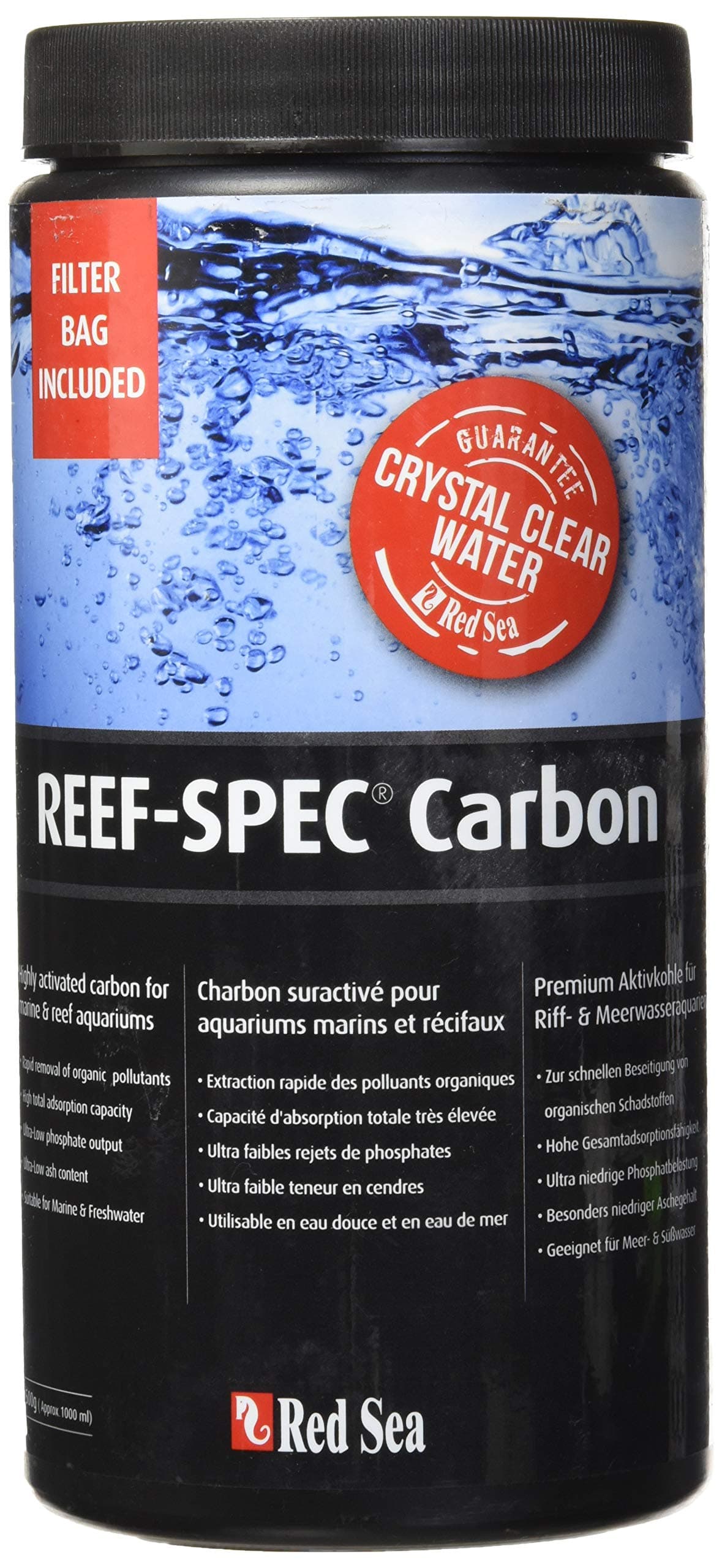 Red Sea Reef SPEC Carbon Aquarium Filter Media (1000 ML)